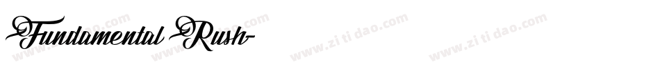 Fundamental Rush字体转换